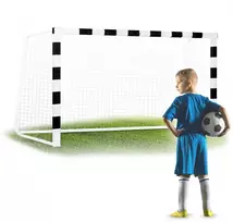 Futbolo vartai 3.00 x 1.60 x 0.90 metrų, su plieniniu rėmu, lengvai surenkami futbolo vartai, lauko futbolo vartai, futbolo vartai kieme