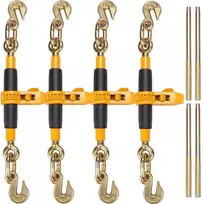 Krovinio rišimo mechanizmas 0.9-1.27 cm, G80 kabliais 5443 kg, su neslystančia rankena, sunkvežimiams, priekaboms, ratinis krovinio tvirtinimas
