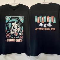 STRAY CATS 40-mečio T-shirt medvilninis juodas S-5XL BT698 Unisex T-shirt XXL
