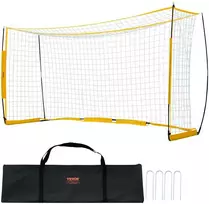 Nešiojami futbolo vartai 3.66 x 1.83 m, bemazgis tinklas, treniruotėms, vaikams, futbolo tinklas kieme