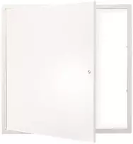 Gipskartonio lubų revizinė durelė 411x411 mm, nuimama, atverčiama, priežiūros liukas, 16x16 colių