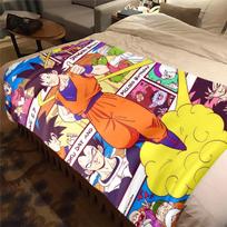 1PC Son Goku  Print Flannel Blanket, High quality All Seasons, Home Decor, Warmth and Comfort, Perfect for Christmas Gifts 80cm x 120cm