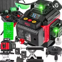 Žalias lazerinis nivelyras, 4D 360 kryžminis lazeris, 16 linijų savaiminis nivelyras, statybinis lazeris, geodezinis lazeris