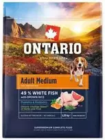 Ontario Adult Medium žuvis & Brown ryžiai 2,25kg