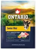 Ontario Senior Mini žuvis & Brown ryžiai 2,25kg