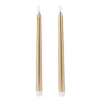 Mondex Vaškuotos stalo žvakės su LED, 27 cm