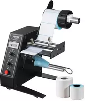 Automatinis etikečių dozatorius, reguliuojamas greitis, 15-125x3-150 mm, brūkškodams, gamybos etiketėms, lipdukų klijavimo aparatas, skaičiuotuvas