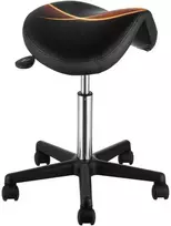 Ergonomiška riedanti balnelio kėdutė, reguliuojamo aukščio, su ratukais, salonui, spa, tatuiruotėms, juoda, kosmetologės kėdė, meistrų taburetė