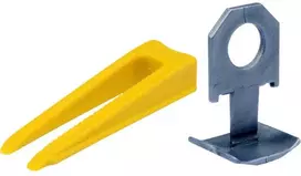 Plytelių lyginimo sistema 1.5 mm, 100 pleištų ir 300 spaustukų, keraminėms, porcelianinėms plytelėms