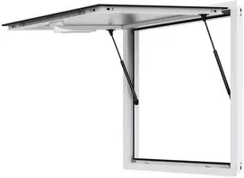 Prekybos kiosko aptarnavimo langas, maisto sunkvežimio aptarnavimo stogelis, 943x943mm aliuminio langas, mobilus maisto langas, BBQ priekabos aptarnavimo liukas