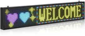 Programuojamas LED ženklas, skaitmeninė slenkanti rodymo lenta, spalvotas P10 LED ženklas verslui, reklaminis LED ekranas, vitrinos LED ženklas
