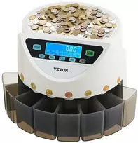 Euro monetų rūšiuoklis, su LCD ekranu, automatinis monetų skaitiklis, euro monetoms, greita monetų rūšiavimo mašina, monetų ritinėlių gaminimo aparatas