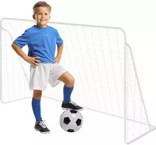 ENERO FUTBOLO VARTAS SU TINKLU 240X150X90CM FI 22MM IR 25MM