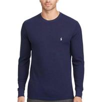 Polo Ralph Lauren FW25 Embroidered Pony Crew Neck Waffle Long Sleeve T-Shirt Men Tops 710767967-003 M