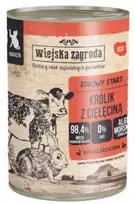 Kačių Maistas - Wiejska Zagroda Triušis su Veršiena Drėgnas Maistas Katinams 400g