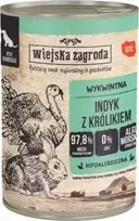 Šunų Maistas - Wiejska Zagroda Kalakutiena Triušis Drėgnas 400g Be Glitimo