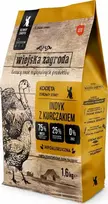 Kačių Maistas - WIEJSKA ZAGRODA Kalakutiena ir Vištiena Katinams 1.6kg Be Grūdų