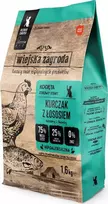 Kačių Maistas - WIEJSKA ZAGRODA Vištiena su Lašiša Sausas Maistas 1.6kg