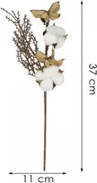 Dekoratyvinė šakelė su medvilnės kamuoliuku Springos, 37 cm