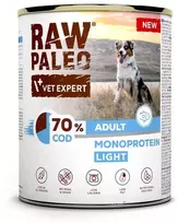 Šunų Maistas - VetExpert Raw Paleo Cod Light Monoprotein Wet 800g