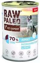 Šunų Maistas - VetExpert Raw Paleo Cod Light Monoprotein Drėgnas 400g