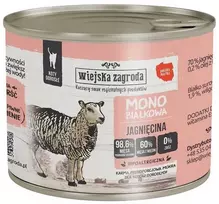 Kačių Maistas - WIEJSKA ZAGRODA Aviena Monoproteininis Drėgnas 200g Be Glitimo