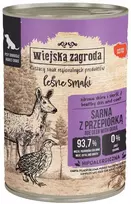 Šunų Maistas - Wiejska Zagroda Elnių ir Paukščių (kuraklinių) Drėgnas Maistas 400g