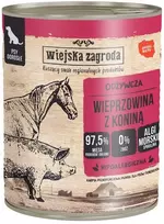 Šunų Maistas - Wiejska Zagroda Kiauliena ir Arklys Be Grūdų Drėgnas 800g