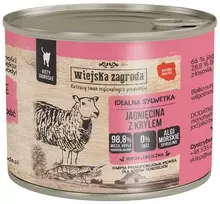 Kačių Maistas - Wiejska Zagroda Aviena su Kriliu Drėgnas Maistas 200g Be Glitimo
