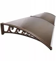 Stogelis virš durų Metal-gum, 200x100 cm, rudas