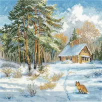 Andriana Kryželių siuvinėjimo rinkinys „Šaltis ir saulė“, 19×19 cm