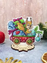MP Studia Siuvinėjimo rinkinys kryželiu „Išdykusi voverė“ 9×12 cm
