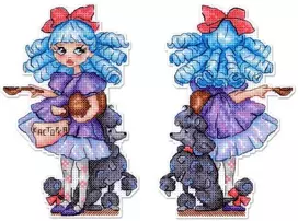 MP Studia Siuvinėjimo kryželiu rinkinys „Malvina“ – 16×10 cm, puiki dovana