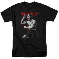 26 Bloodsport garsus burnos marškinėliai vyriški licencijuoti klasikinio filmo marškinėliai juodi unisex marškinėliai L