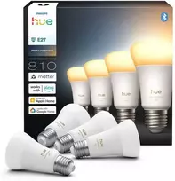„Philips Hue WA 810 A60 4P EU“ | E27 | 6 W | Nuo šiltos iki vėsios baltos šviesos | „Bluetooth“ ir „Zigbee“