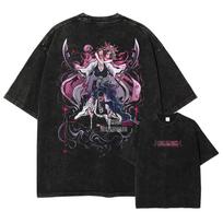 Bandai Anime B-Bleach Marškinėliai Vintage skalauti Unohana Retsu Marškinėliai Retro Harajuku Renji Uryuu Ichigo Viršutiniai drabužiai T-shirt'ai Vyras L