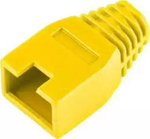 Osłona Guminis dangtelis 8p8c RJ45 kištukui, geltonas