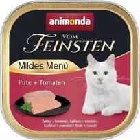 Animoda ANIMONDA Vom Feinsten Adult Mildes Menü kalakutiena with tomatoes – šlapias kačių maistas – 100g