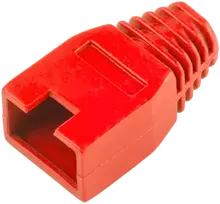 Osłona Guminis dangtelis 8p8c RJ45 kištukui, raudonas