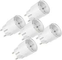 5 „Shelly Plug S MTR Gen3“ 12A išmaniųjų lizdų rinkinys (baltas)