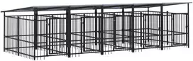 Lauko voljeras šunims su stogu, plienas, 9,38m²