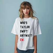 Kas tas Teiloras išvis? Eras T-shirt vyrams moterims marškinėliai viršus koncertui unisex moteriškas didelis marškinio viršus L