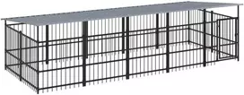 Lauko voljeras šunims su stogu, plienas, 9,38m²