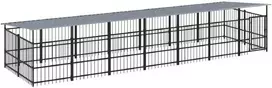 Lauko voljeras šunims su stogu, plienas, 13,14m²