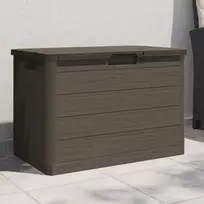 Lauko dėžė pagalvėlėms, ruda, 77,5x44,5x53cm, PP