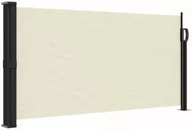 Ištraukiama šoninė markizė, kreminės spalvos, 100x300cm
