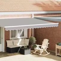 Markizės pakraščio pakeitimas Šviesiai pilka 4,5 m Poliesteris