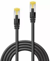 Tinklo Kabelis - LINDY RJ-45 S/FTP LSZH Tinklo Kabelis, Cat.6A Jungtis, Cat.7 Raw, 1 m, Juodas, 10 vnt.