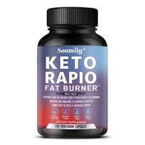 KETO BURN — Svorio metimo kapsulės: Ketoninis riebalų degintojas - 120 kapsulių 120 Capsules