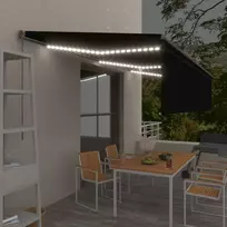 Rankiniu būdu ištraukiama markizė, antracito, 6x3m
